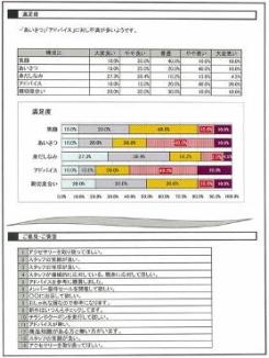 アンケート調査票報告書例