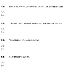 ［修了テスト]社会人常識力判定説明図