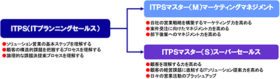 ITPSとITPSマスター(上位資格)の資格体系